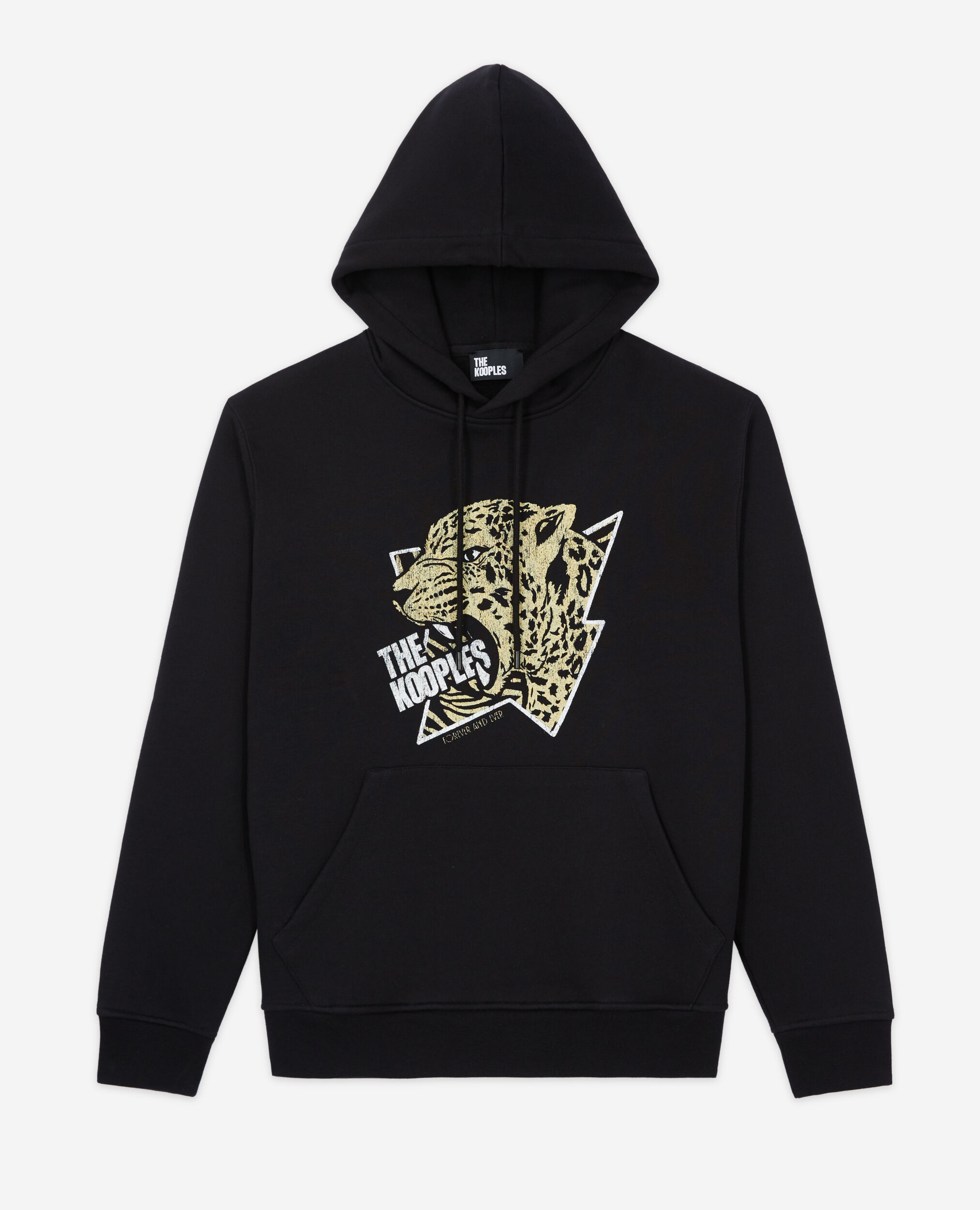 Sweatshirt à capuche sérigraphié tigre