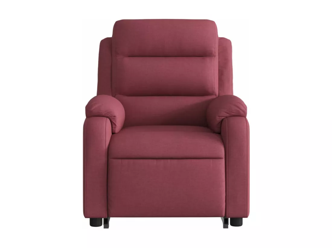 Fauteuil inclinable rouge bordeaux tissu