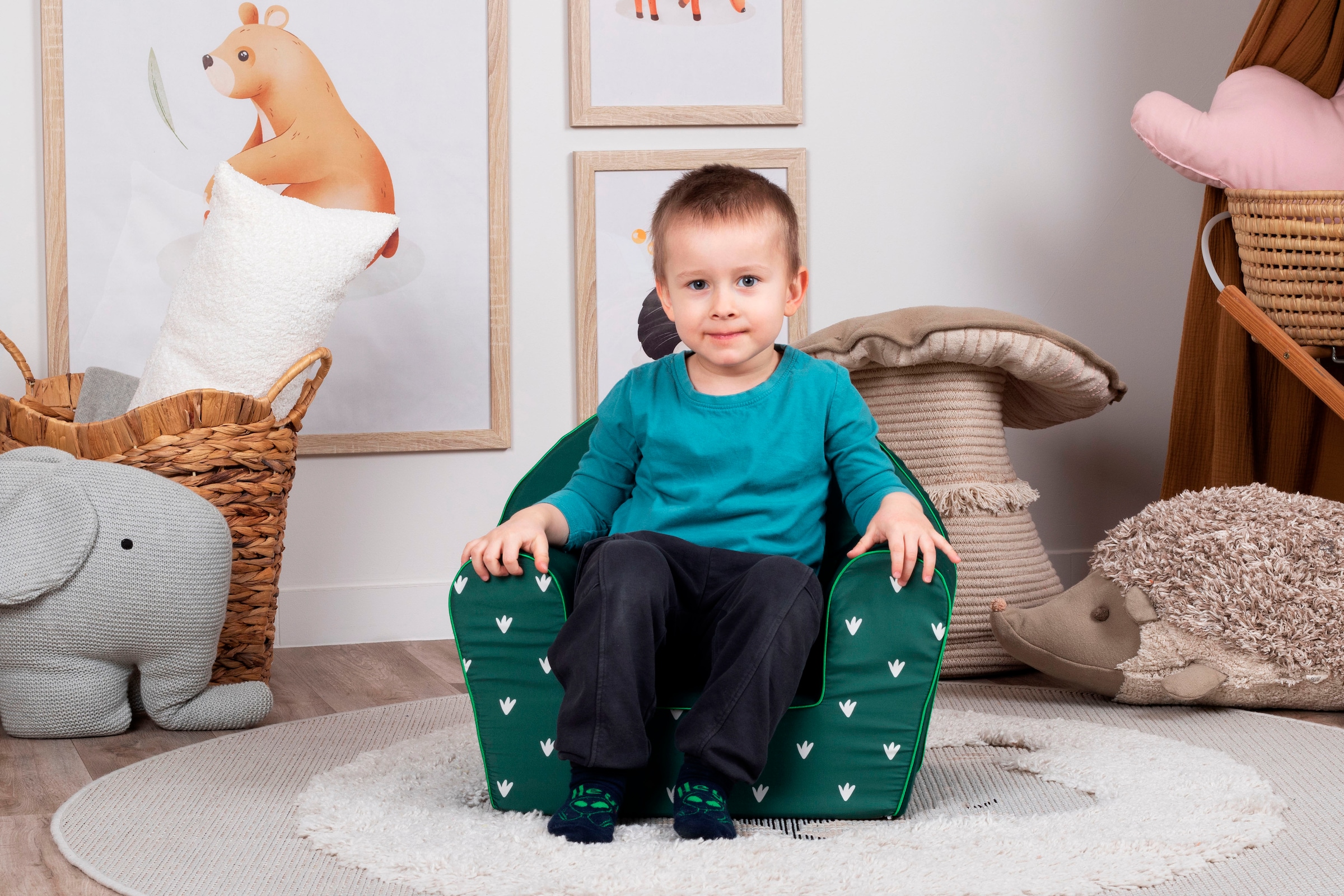 Knorrtoys® Sessel »Green frog« für Kinder; Made in Europe