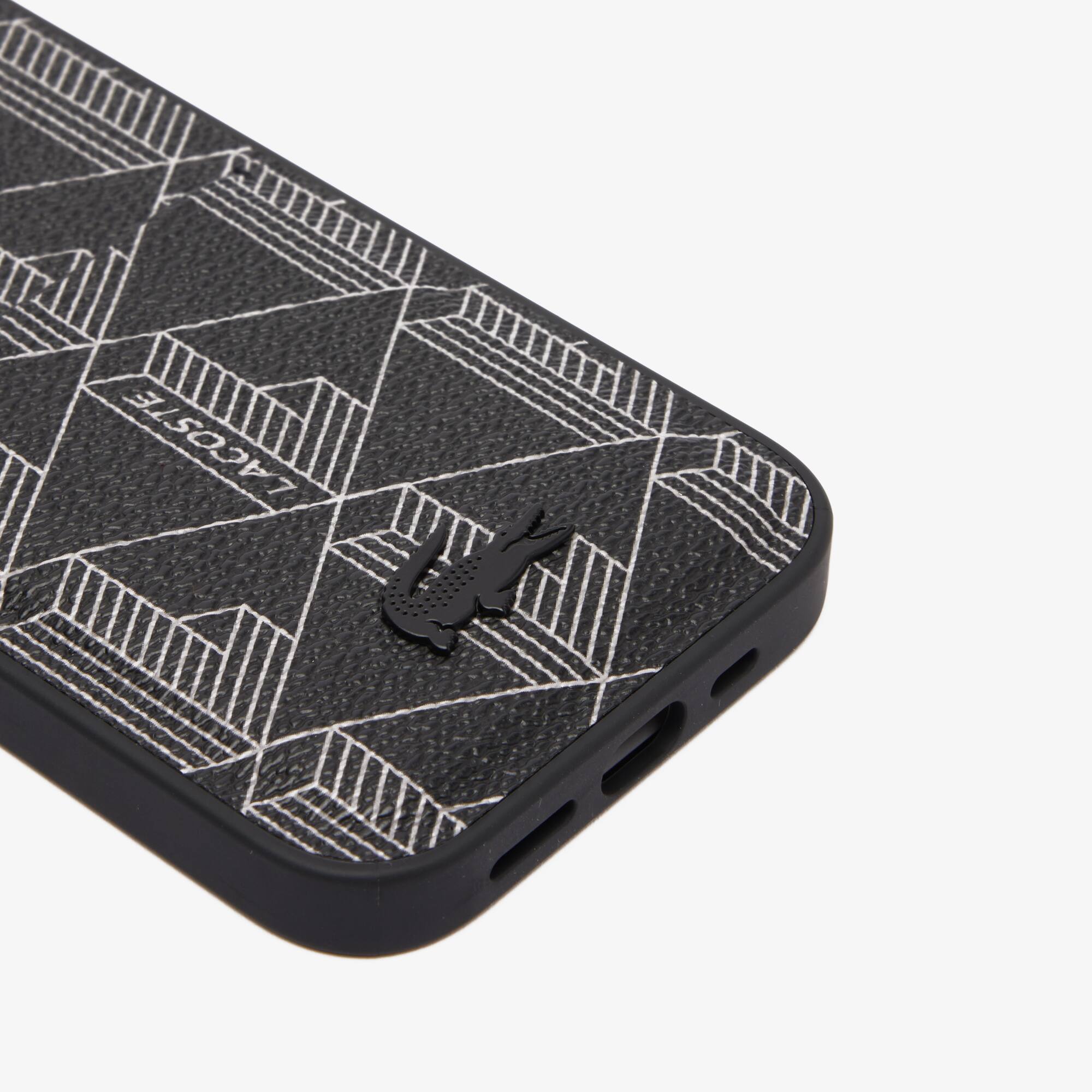 Coque iPhone 14 Pro The Blend imprimé crocodile Coques iPhone - Noir - Lacoste - Unisex