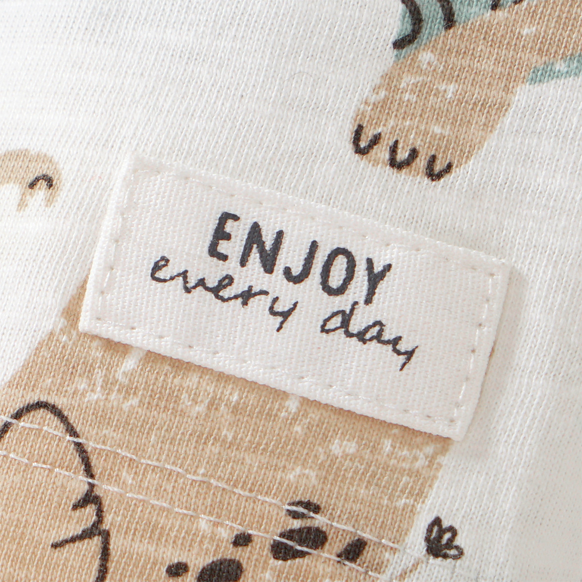 Topomini Baby T-Shirt mit Tier-Motiven weiss / bunt