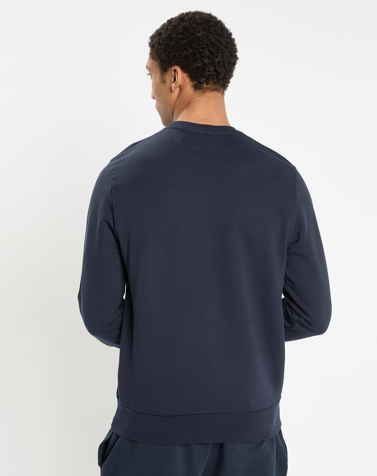 Hackett London Sweat col rond bleu foncé