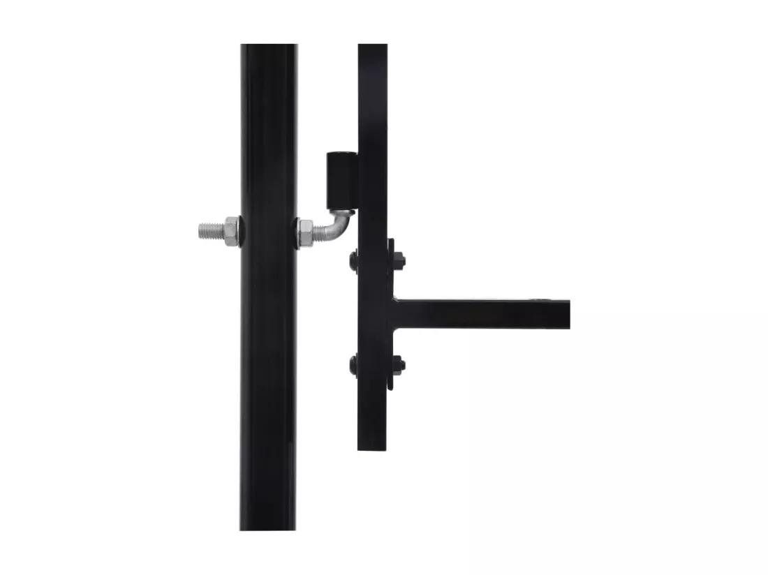 Double portail avec haut sous forme de lance 400 x 150 cm