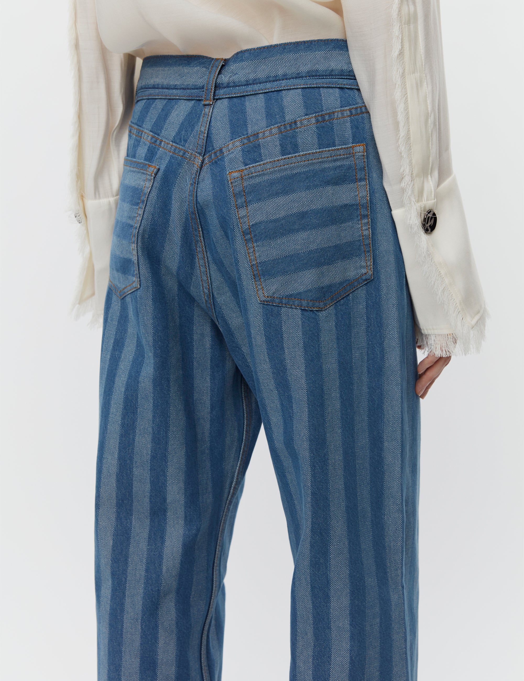 DAY Birger et Mikkelsen  Elijah Stripe wide leg jeans - Surf The Web