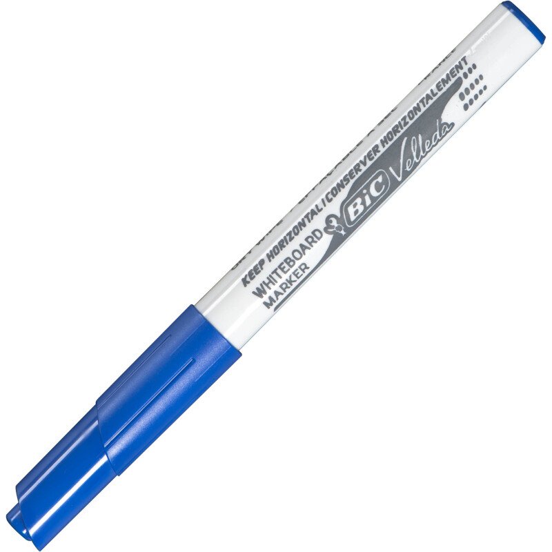 Marqueur effaçable Bic Velleda 1741 pointe ogive 2 mm - Pochette de 8 couleurs assorties