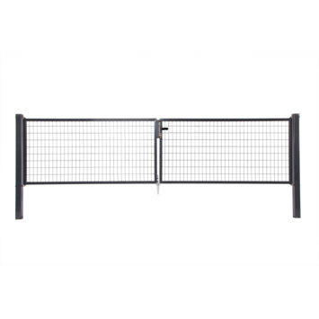 Giardino dubbele tuinpoort Napoli RAL 7016 antraciet 100 x 300 cm (2 x 150 cm)
