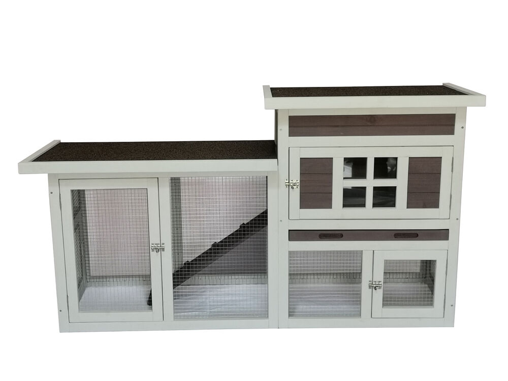 Konijnenhok Manor - Grijs - 87.2x147x22 cm