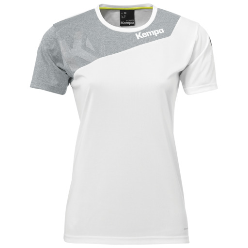 Camisa Core 2.0 Feminina Blanco/gris Oscuro Mezcla Kempa