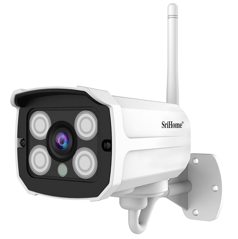 (2MP) 8x WiFi Internet IP NVR Überwachungskamera HD 1080p IR LED's Nachtsicht & Bewegungserkennung / AP / Audio / IP66 (iOS/Android)