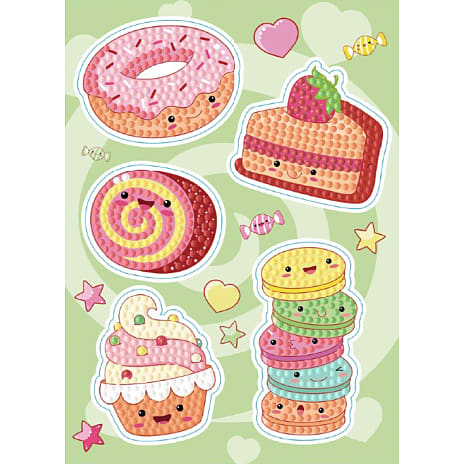 Diamond Art stickers 13x18 cm - kager