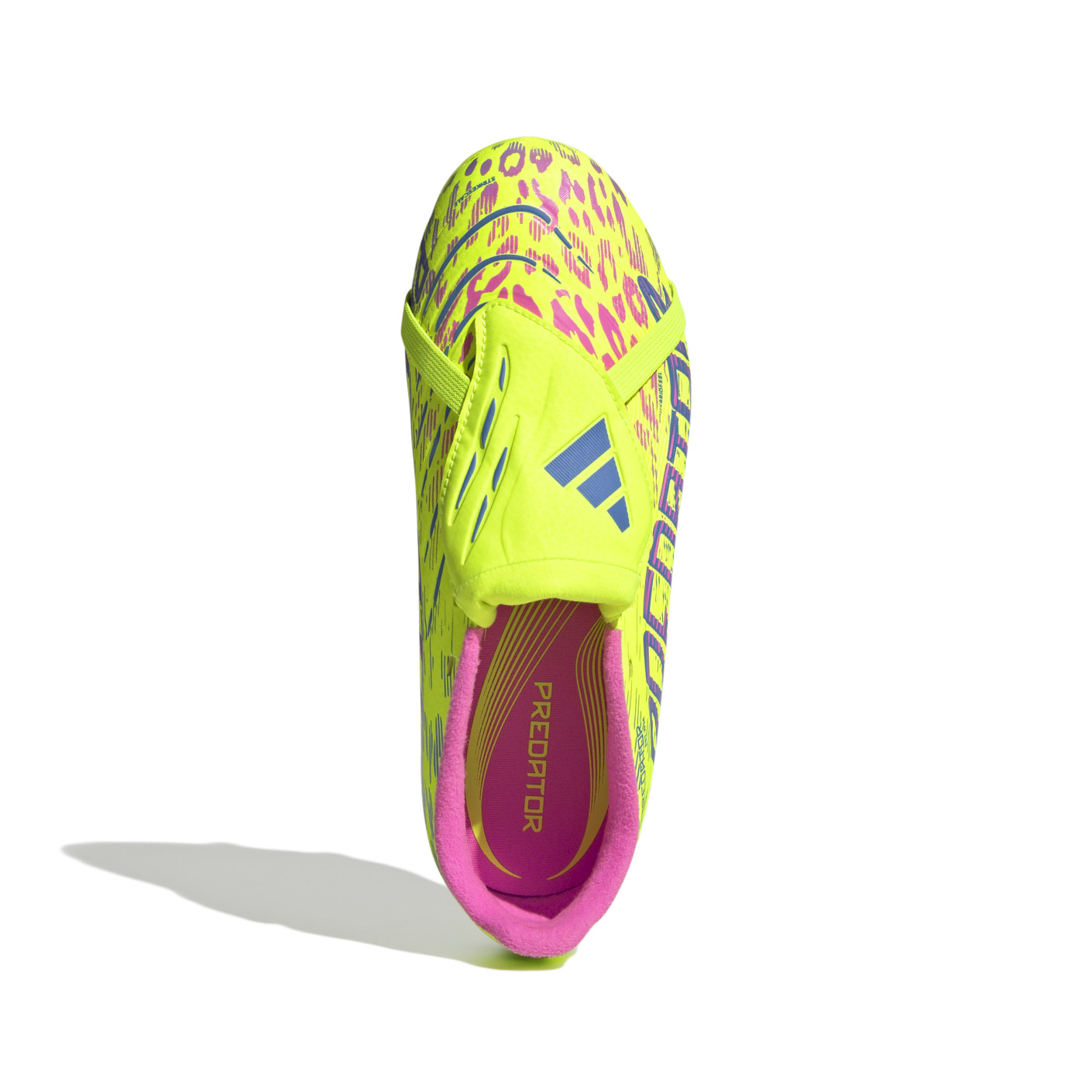 Adidas Predator League FT Gras Voetbalschoenen (FG) Kids Neongeel Blauw Roze