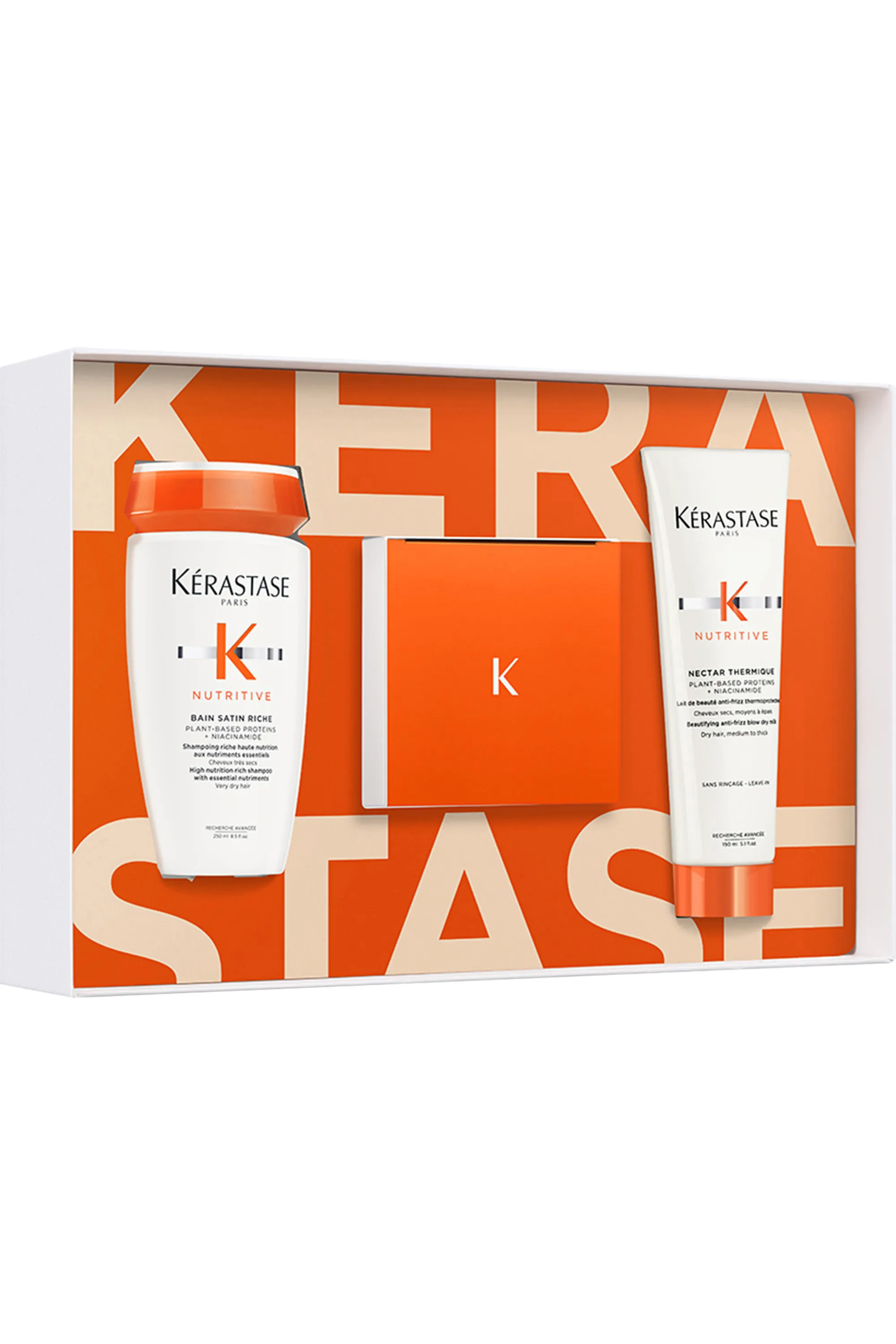Kérastase Coffret routine cheveux secs à très secs Nutritive avec Bain Satin Riche offert-600 ml