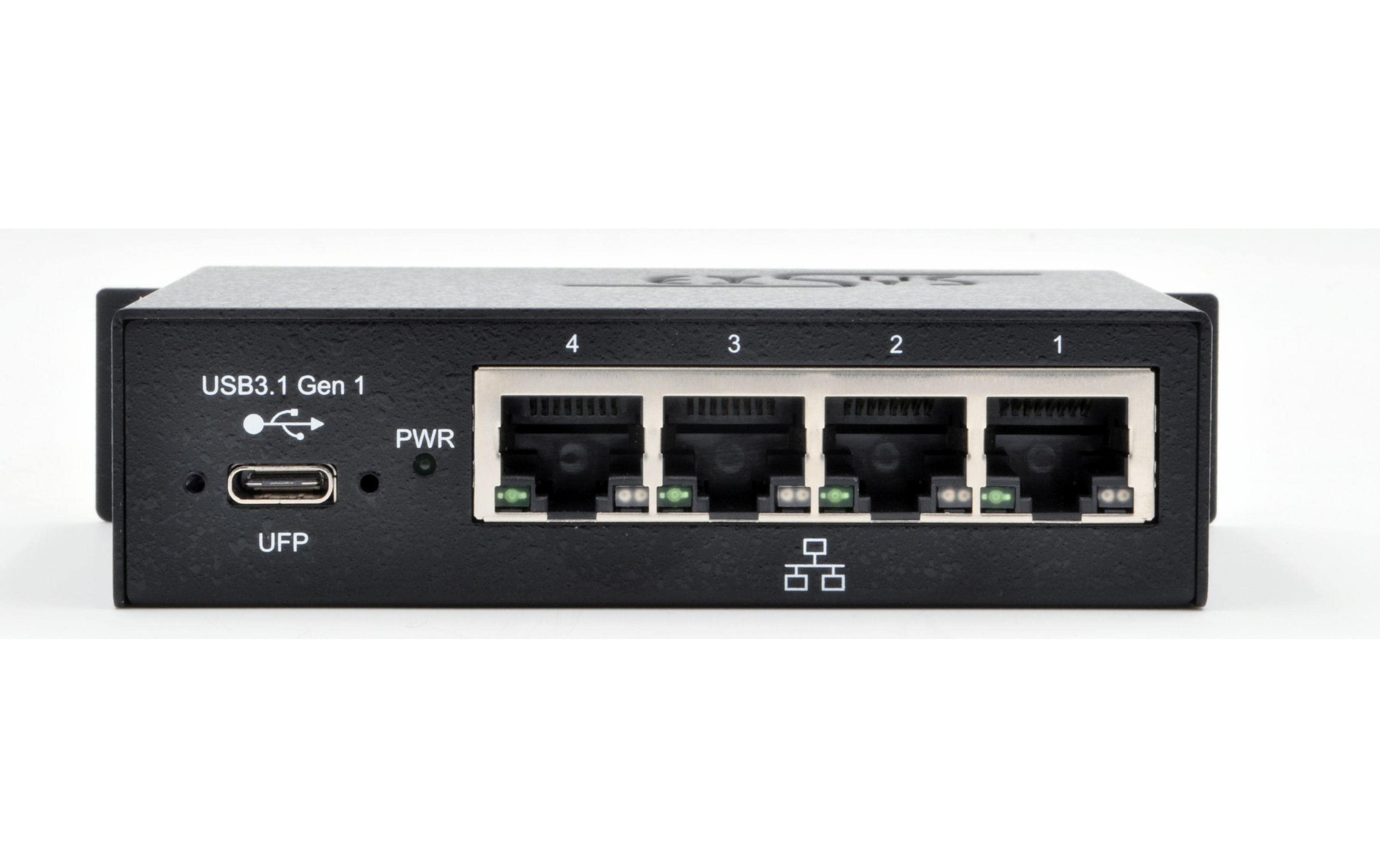 Netzwerk-Adapter EX-1330M USB-C - 4x RJ45 (Gbe)<br>USB 3.0/3.1 (Gen1) zu 4x Gigabit Ethernet Adapter