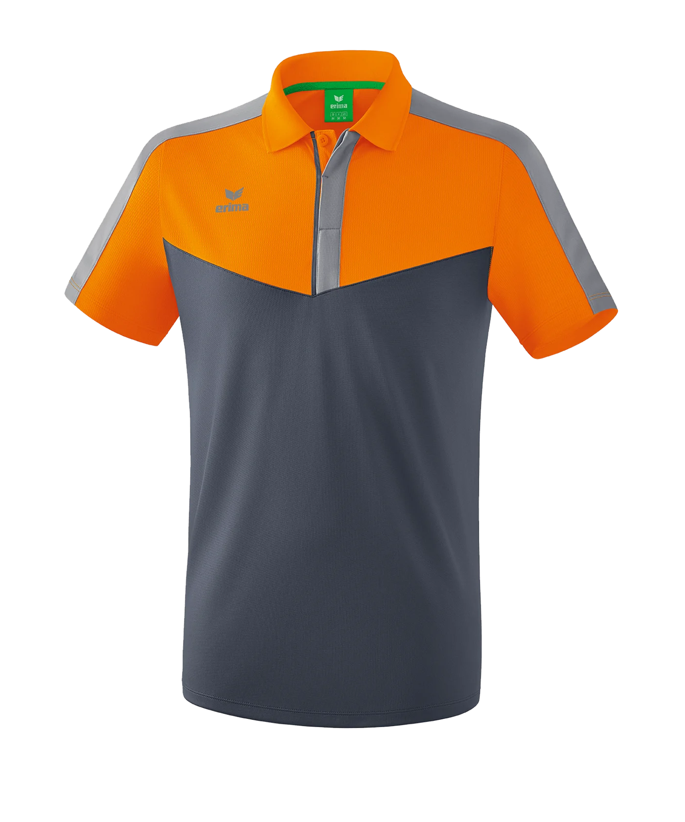Erima Squad Poloshirt Orange Grau
