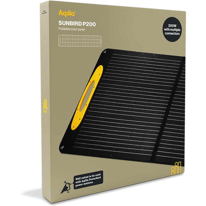 Aqiila Sunbird P200 zonnepaneel lader USB / DC7909 / XT60 / Anderson / DC5521