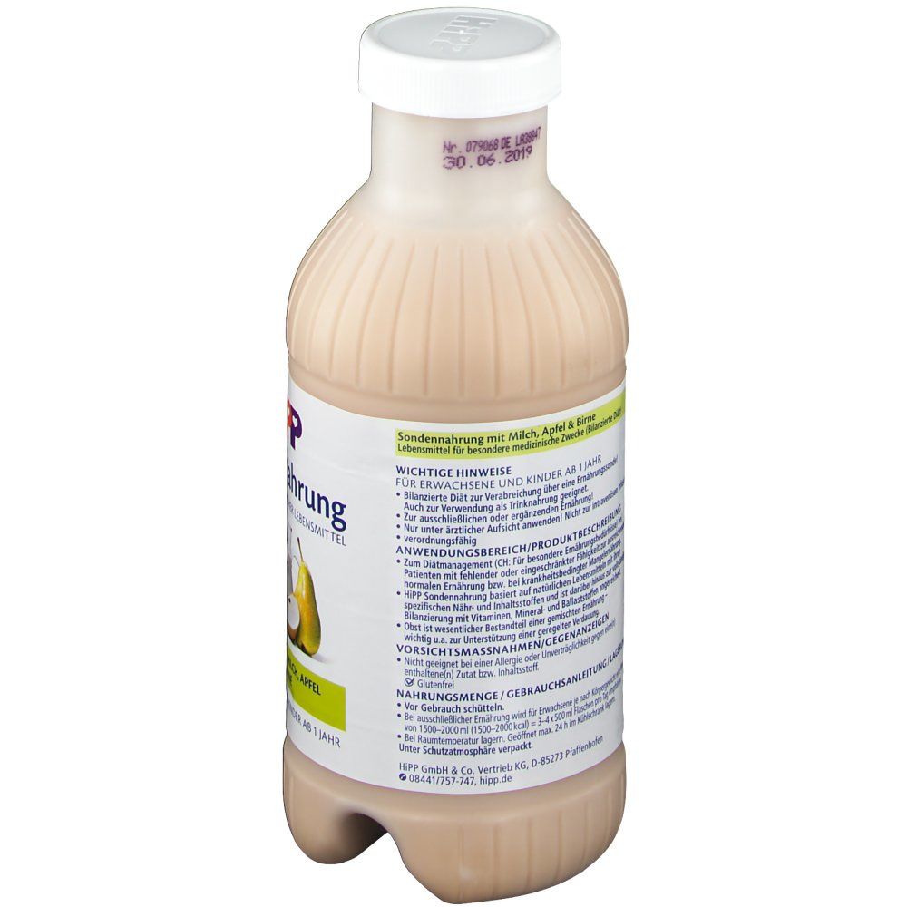 HiPP Sondennahrung Milch, Apfel und Birne
