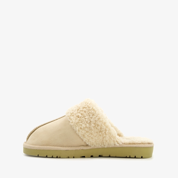 Supercracks gevoerde dames pantoffels beige