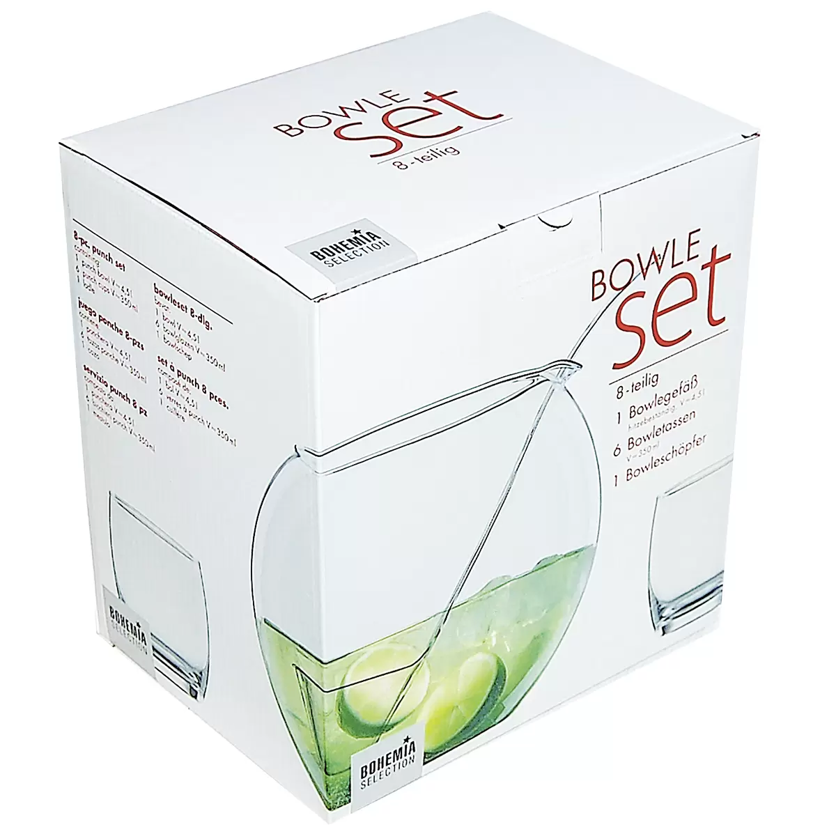 Bowle Set 8tlg. Libera Transparent