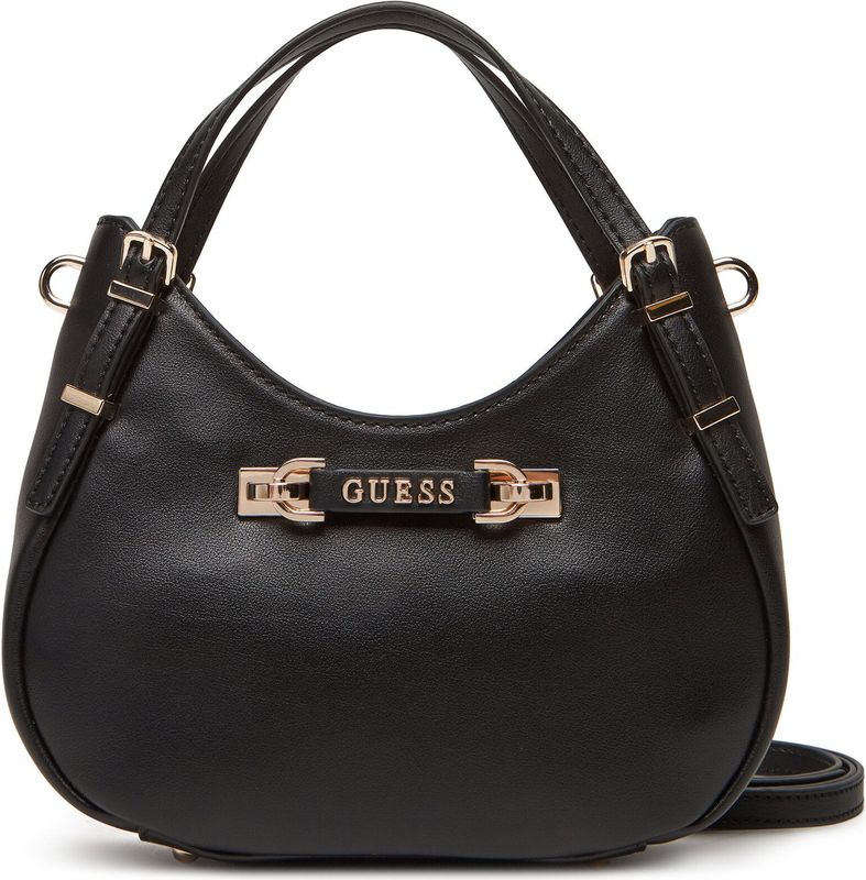 GUESS - Lefia Small Satchel Bag - Handtas - Zwart