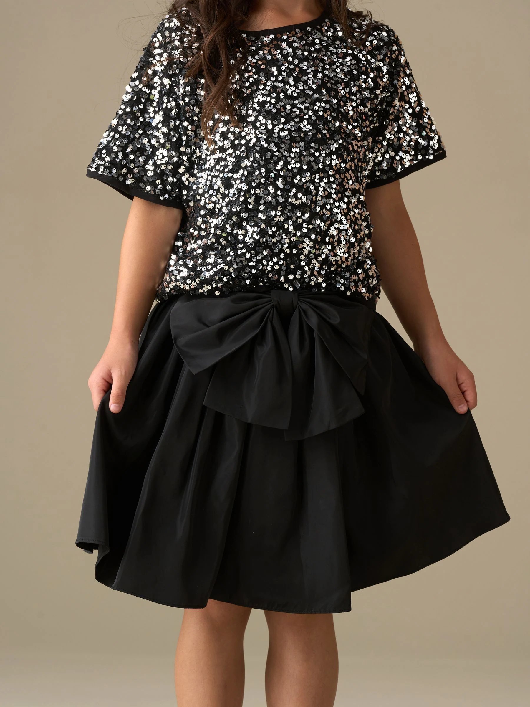 Angel & Rocket Nadia Tafetta Bow Skirt