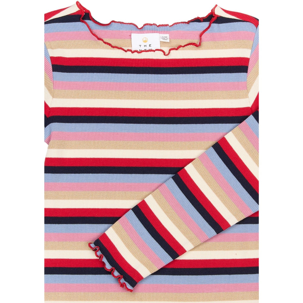 Køb The New Multi Striped Rosie L_S Rib Tee
