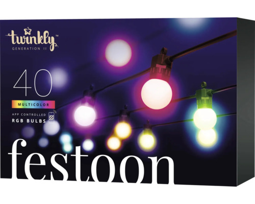Twinkly Festoon Multicolor LED-lichtsnoer 40 LED's