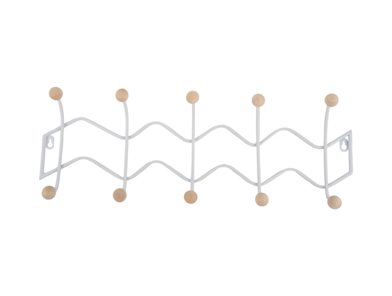 Coat Rack Double Zig Zag PT4274BK Black