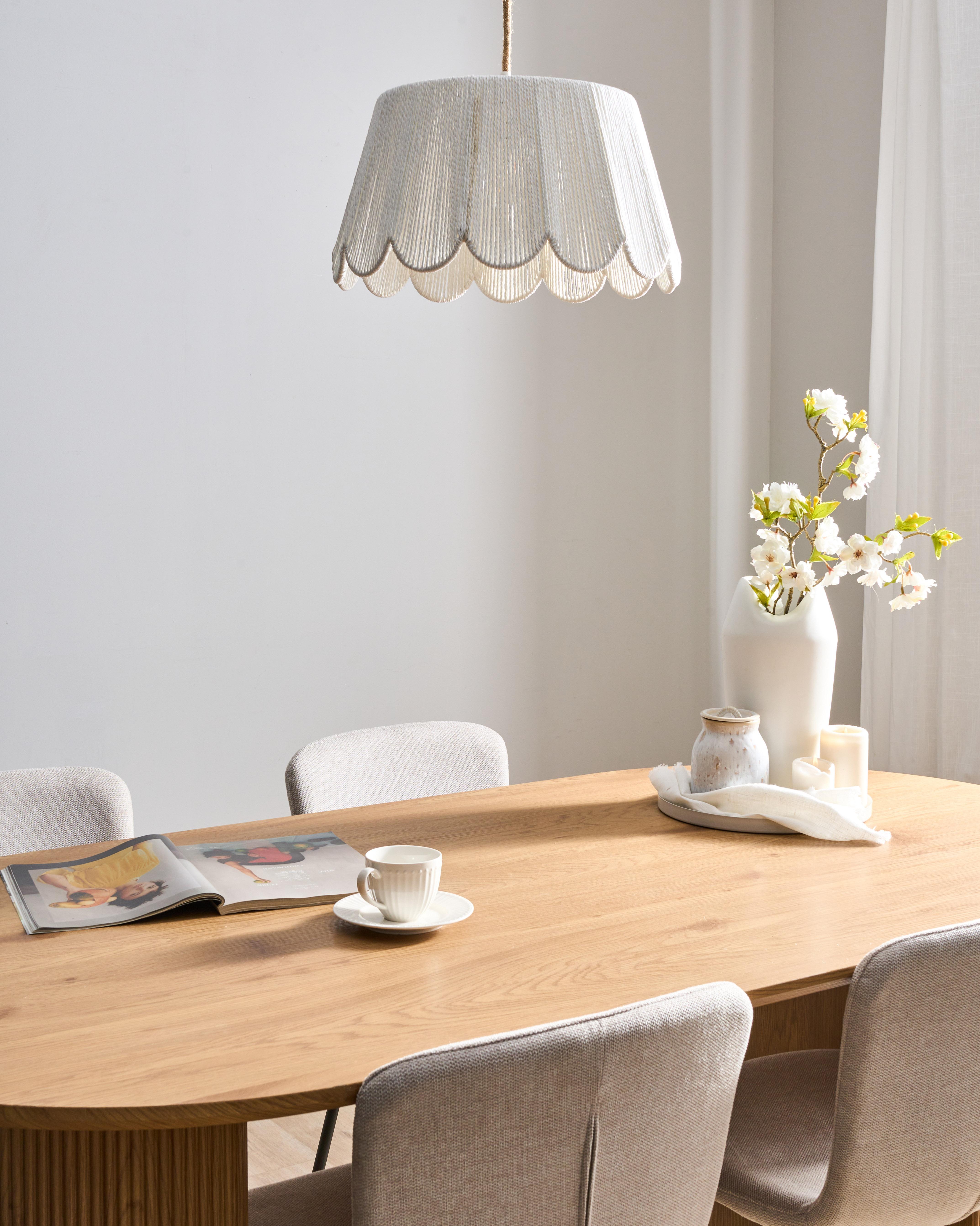 Hanglamp SEBAKWE Papierkoord Lichtbeige