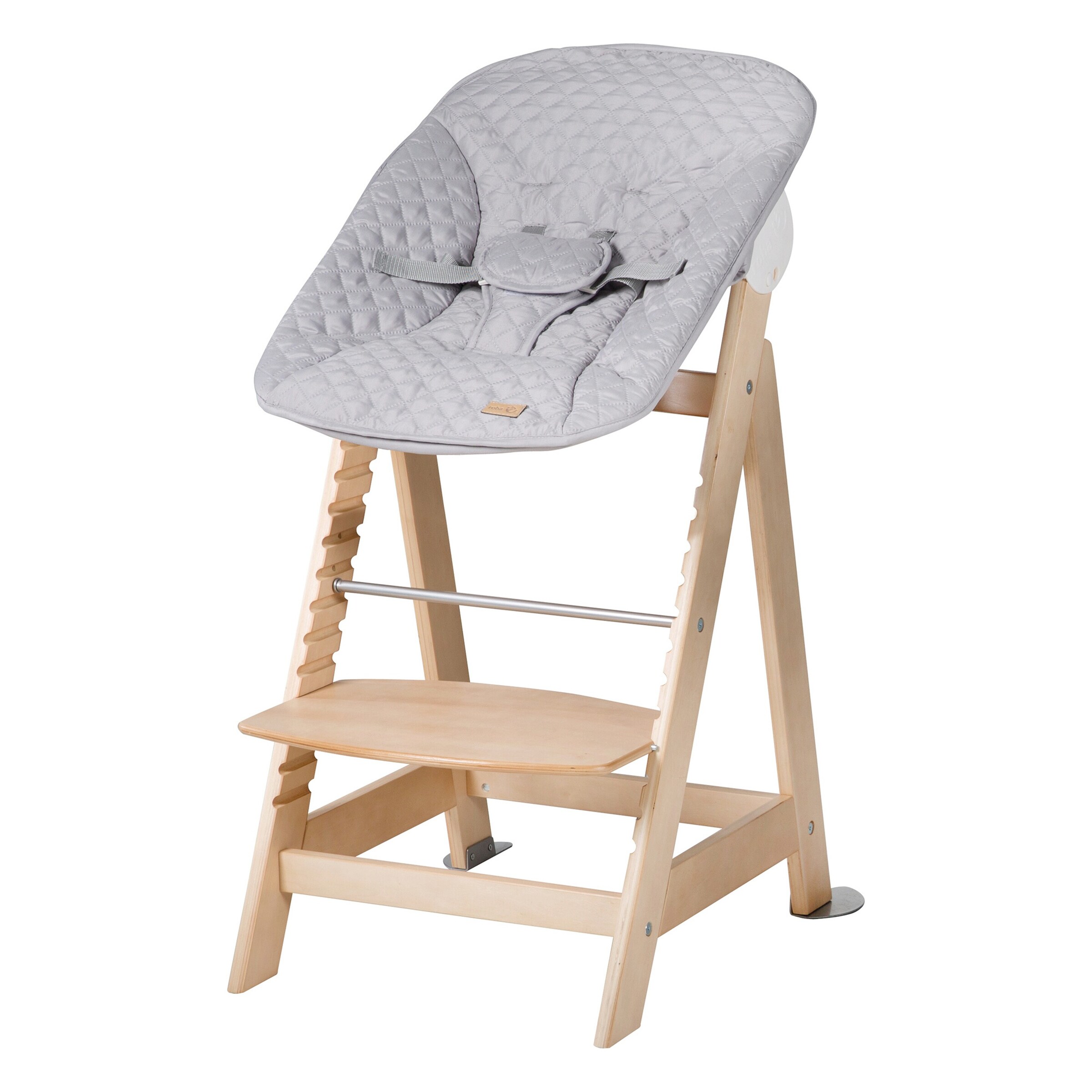 roba Treppenhochstuhl, Set 2in1 roba Style grau Born Up