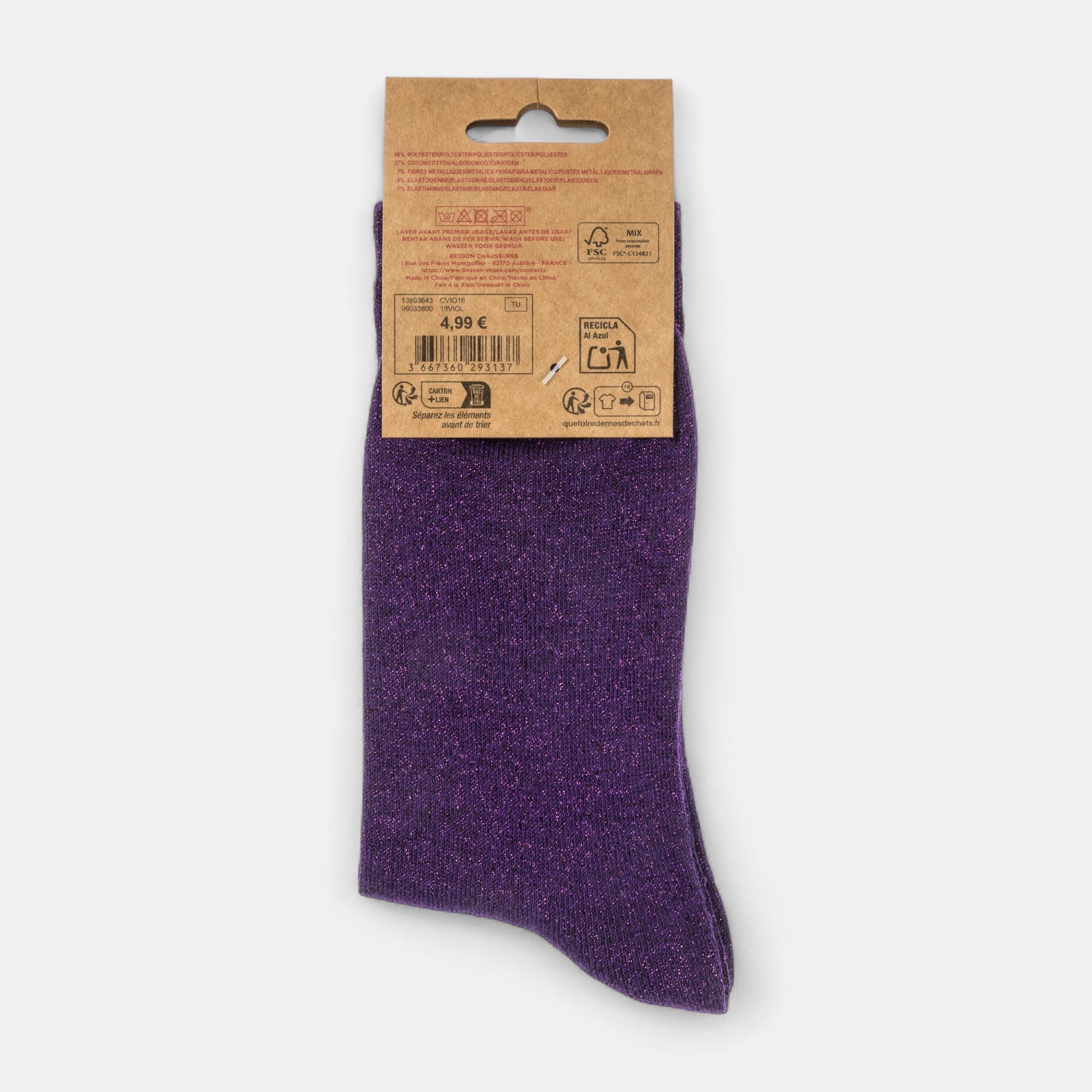 Chaussettes Femme violet