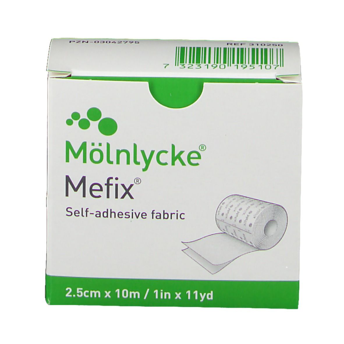 Mefix® Fixiervlies 10 m x 2,5 cm
