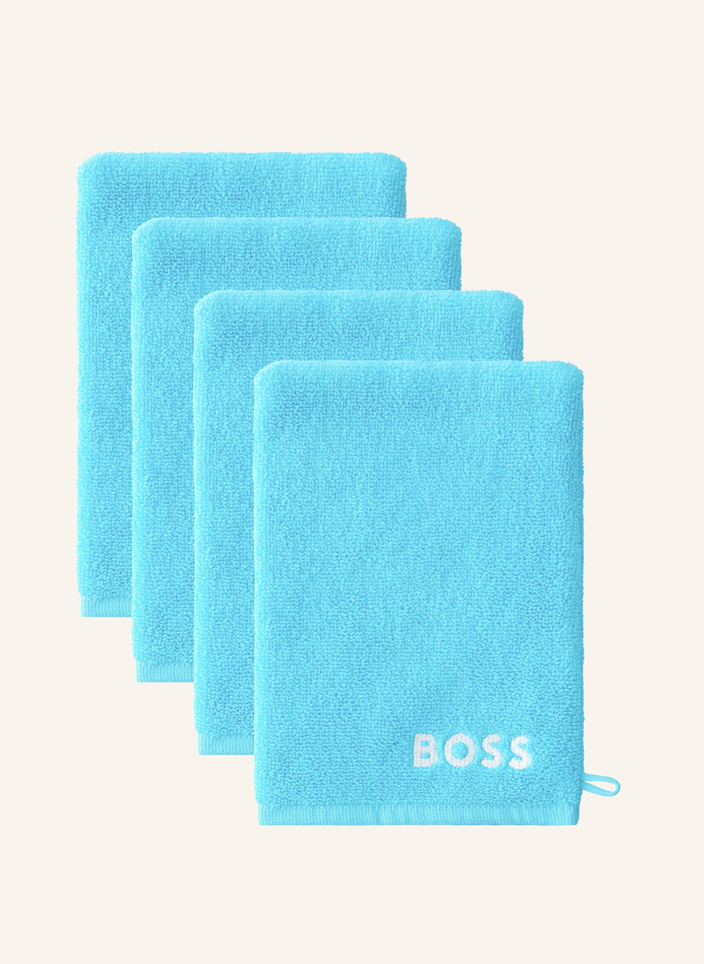 BOSS 4er-Set Waschhandschuhe 4ER-SET WASCHHANDSCHUHE