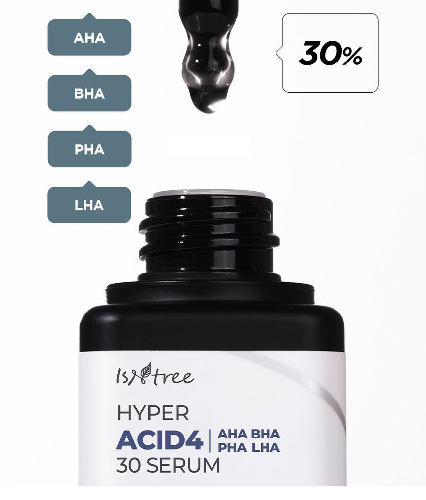 Isntree - Hyperzuur 4 AHA BHA PHA LHA 30 serum