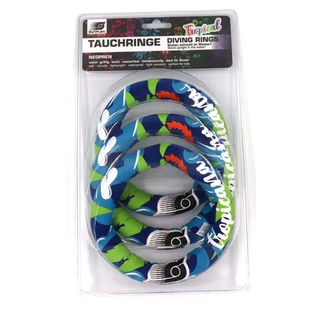 Sunflex Tauchringe Tropical Wave, 3 Stück