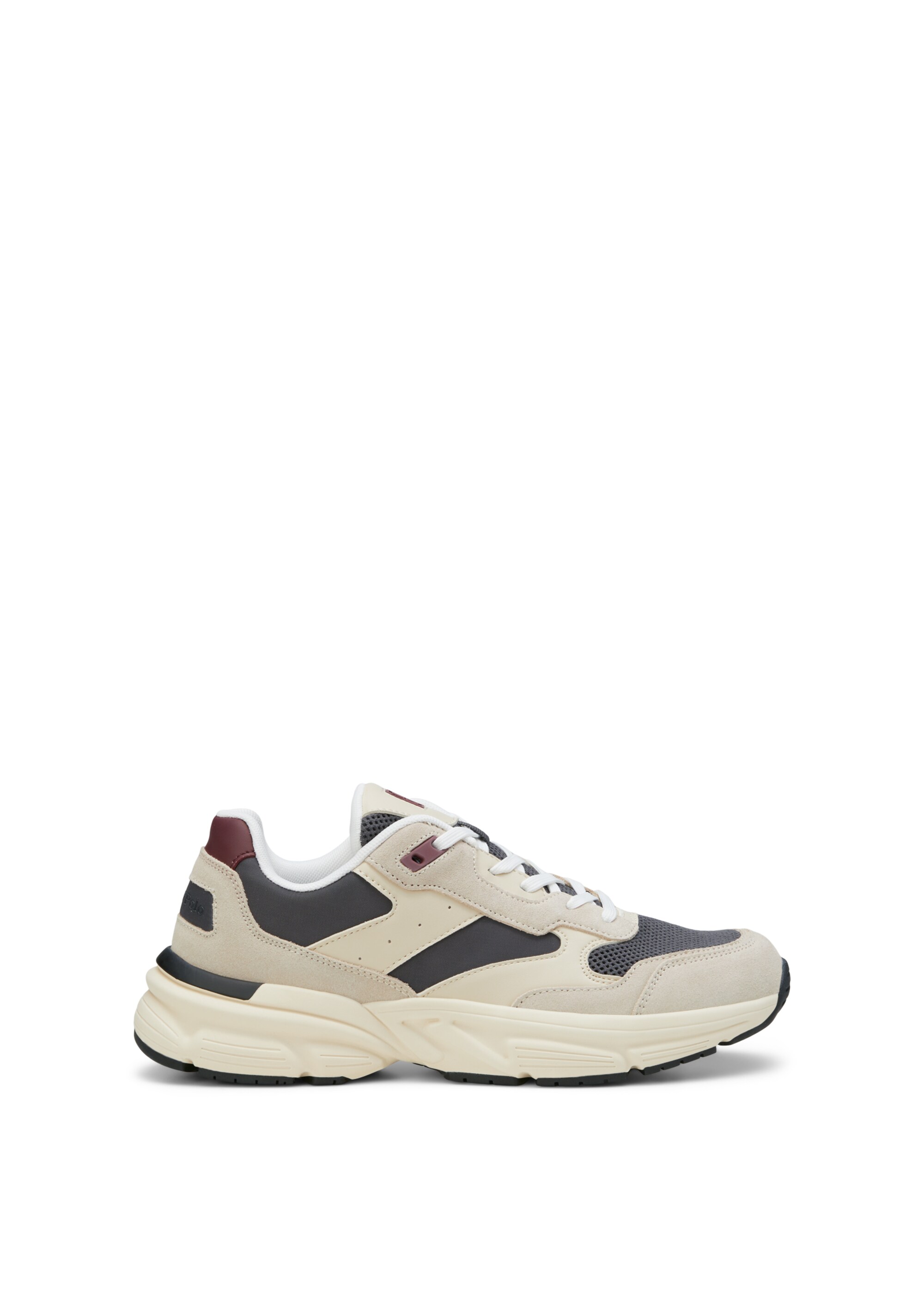 Sneaker aus Leder-Polyamid-Mix