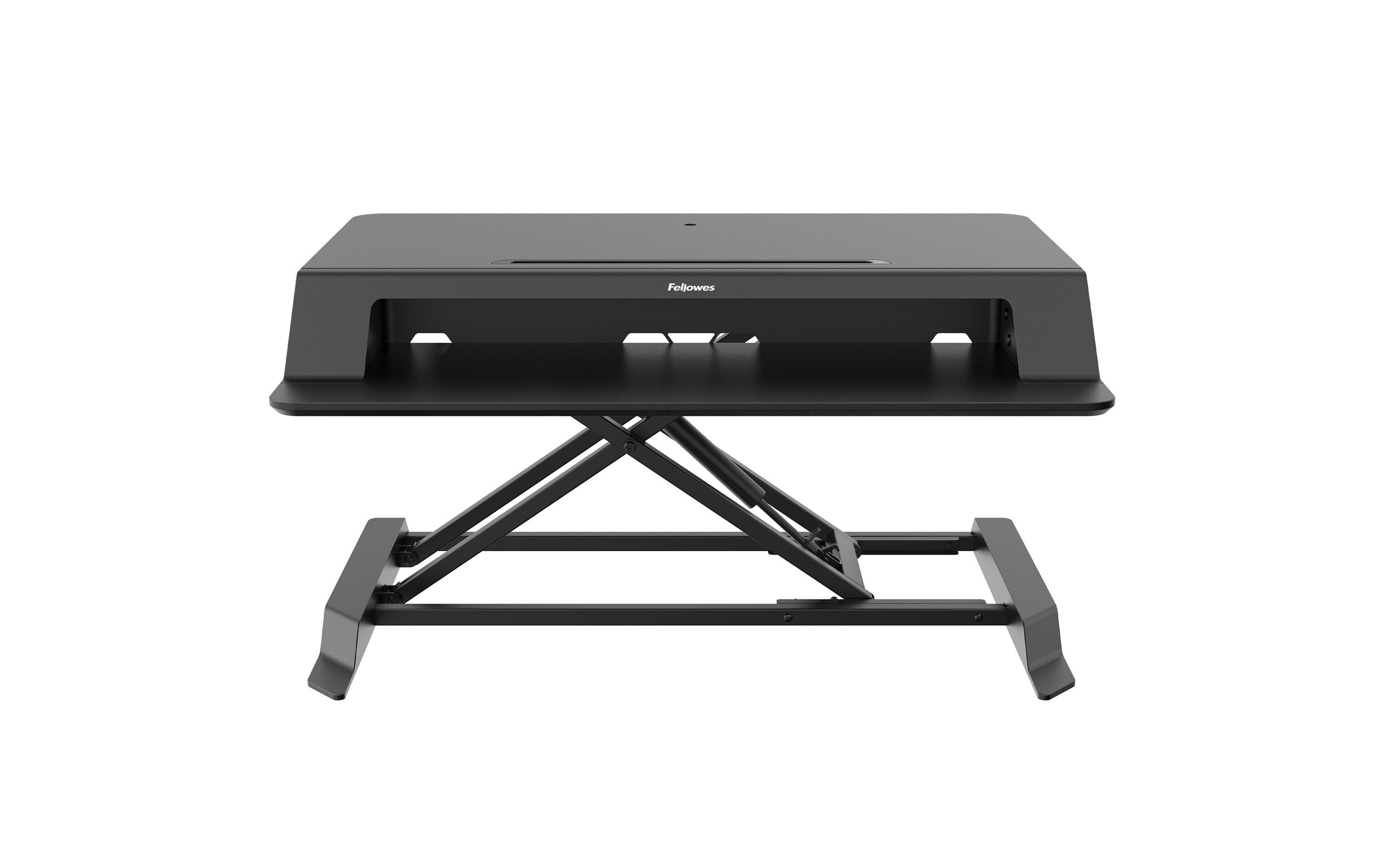 Bildschirm-Ständer Lotus LT Schwarz<br>Sitz-Steh Workstation, höhenverstellbar