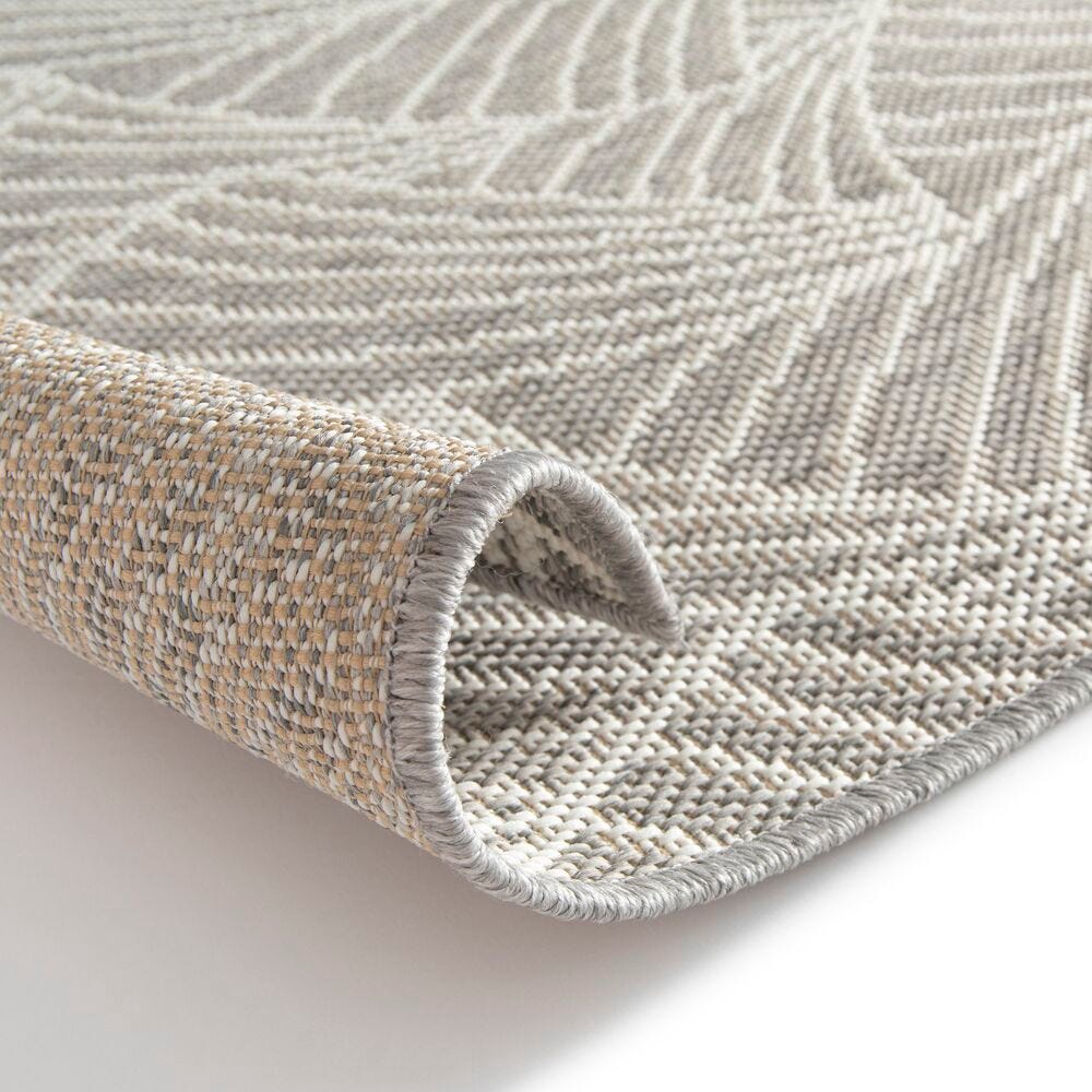 Außenterrassenteppich - 155X230 Marsanne Rpet (Polyester Recyclé) Grau Eventail Gris-bi