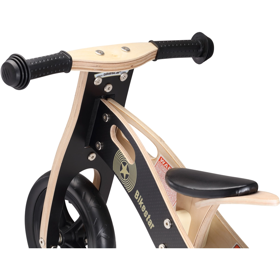 Bikestar Laufrad 10 Zoll Holz schwarz