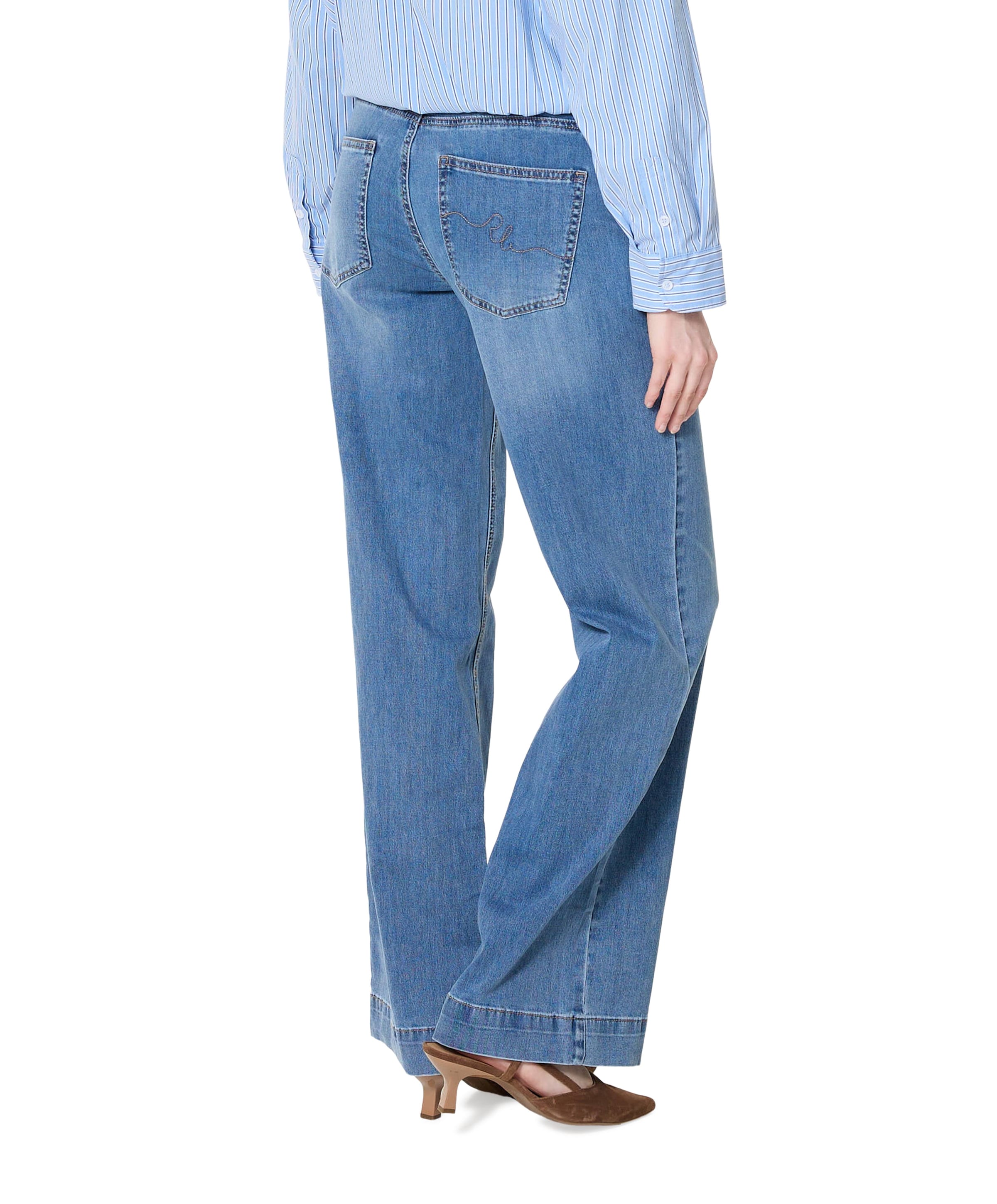 Red Button Colette Slanted Pockets Stone used dames jeans blauw