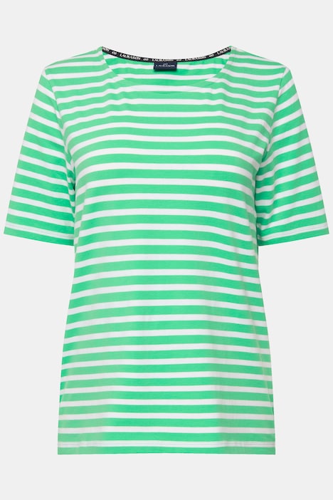T-Shirt, Classic Fit, Streifen, Rundhals, Halbarm