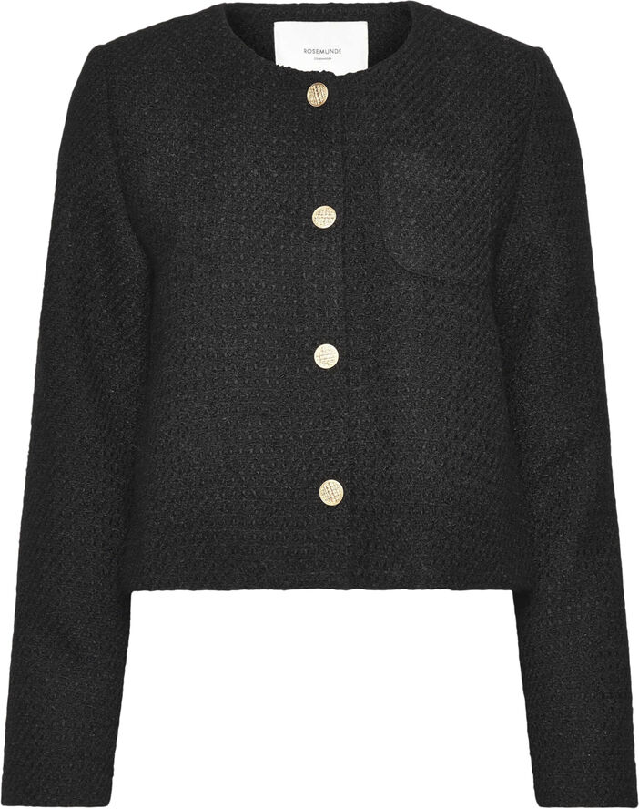Rosemunde Yoko jacket Black boucle check