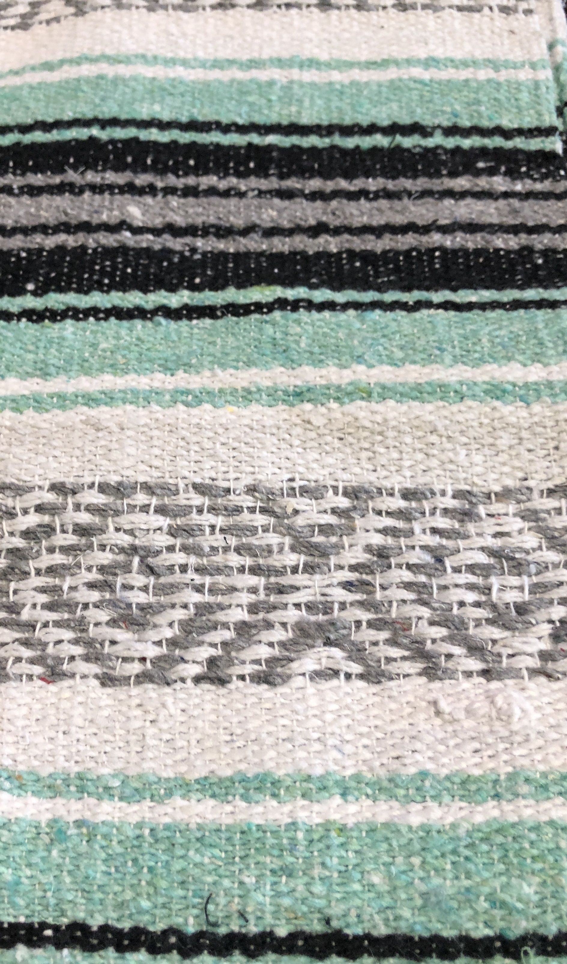 Side Shore Couverture Mex Blanket Mexicaine Coral Mint