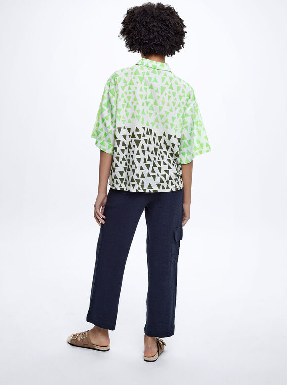 Camiseta estampada 100% algodão - Multicor