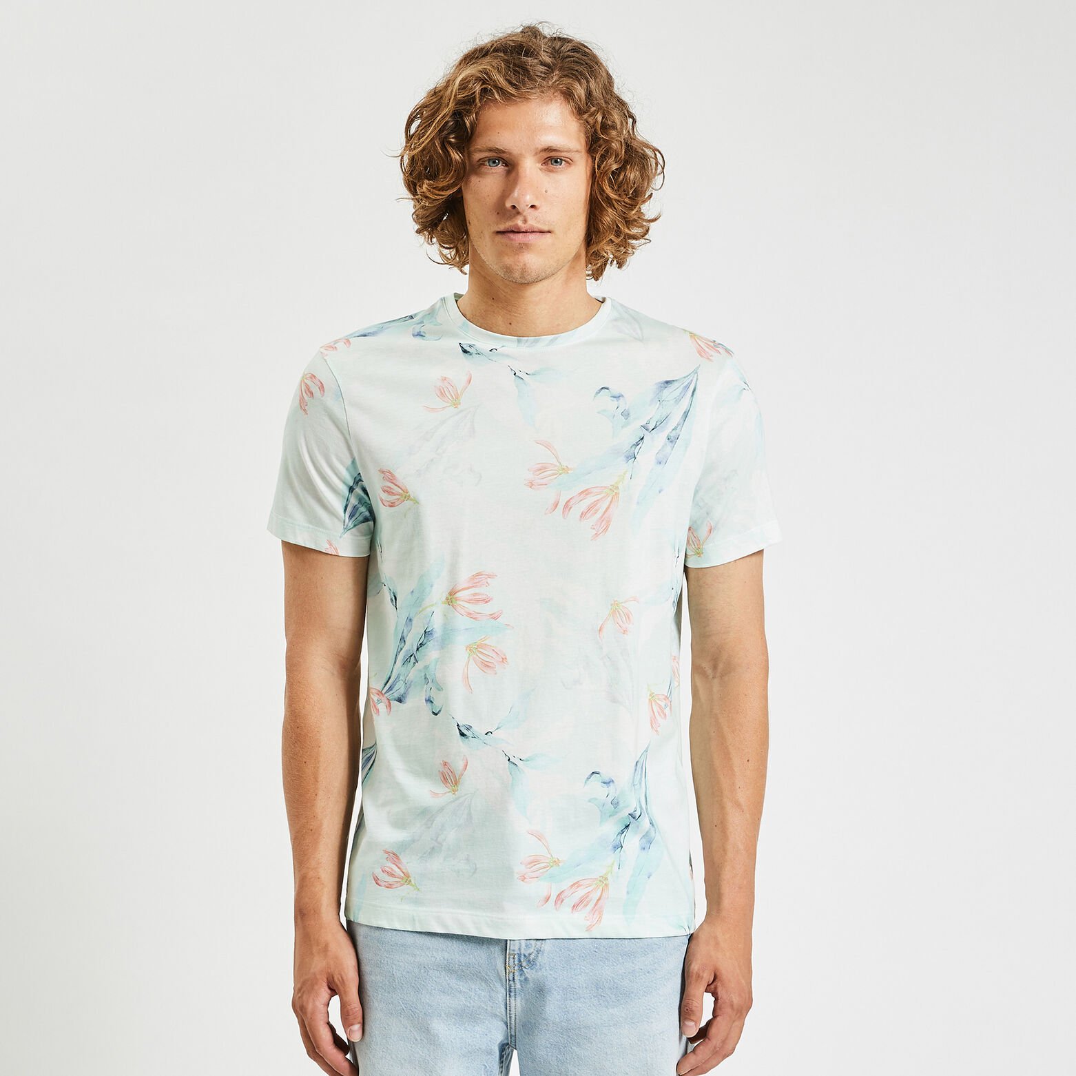 Tee shirt imprimé Vert clair
