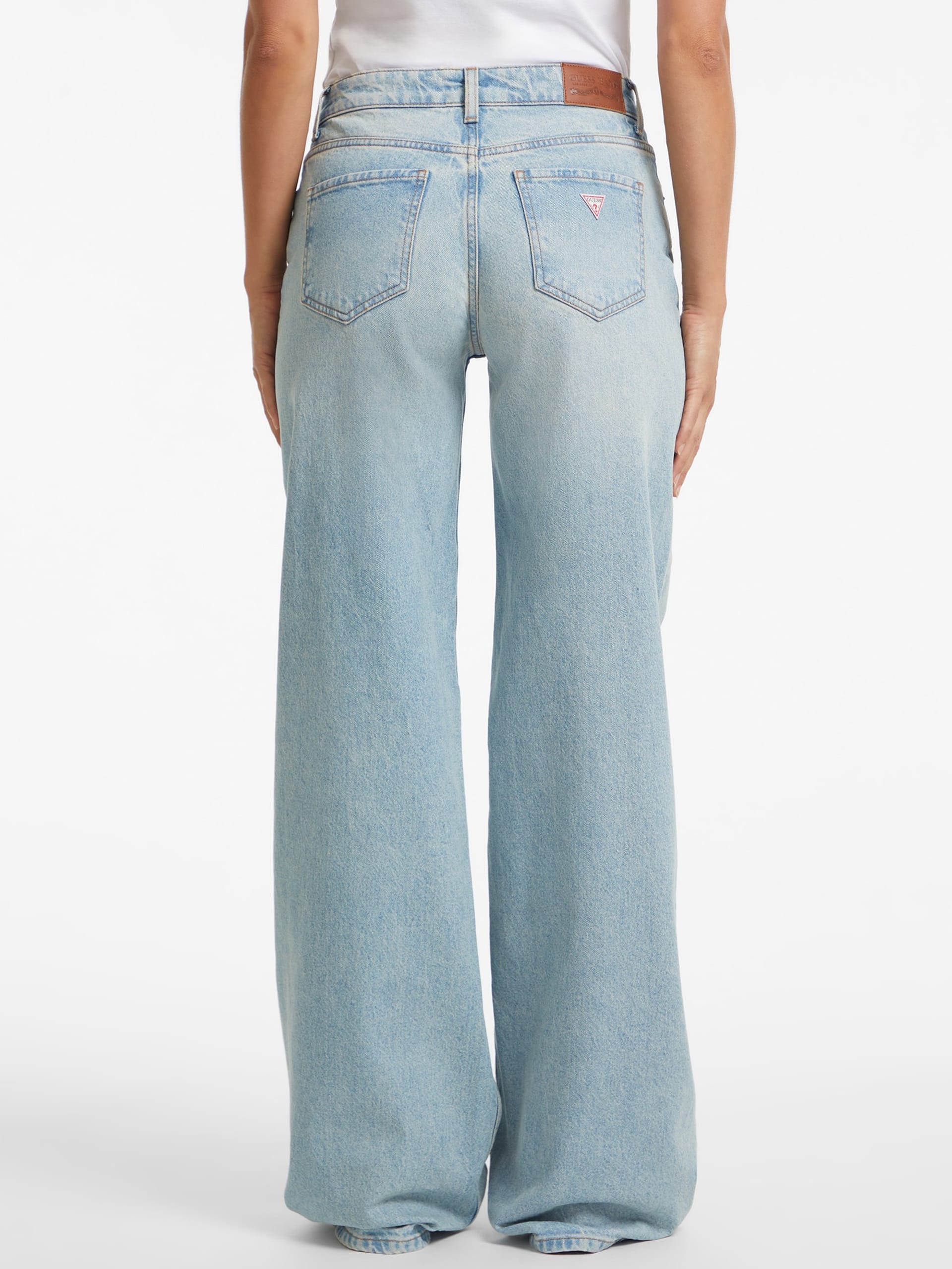 Calça jeans G11 de perna larga