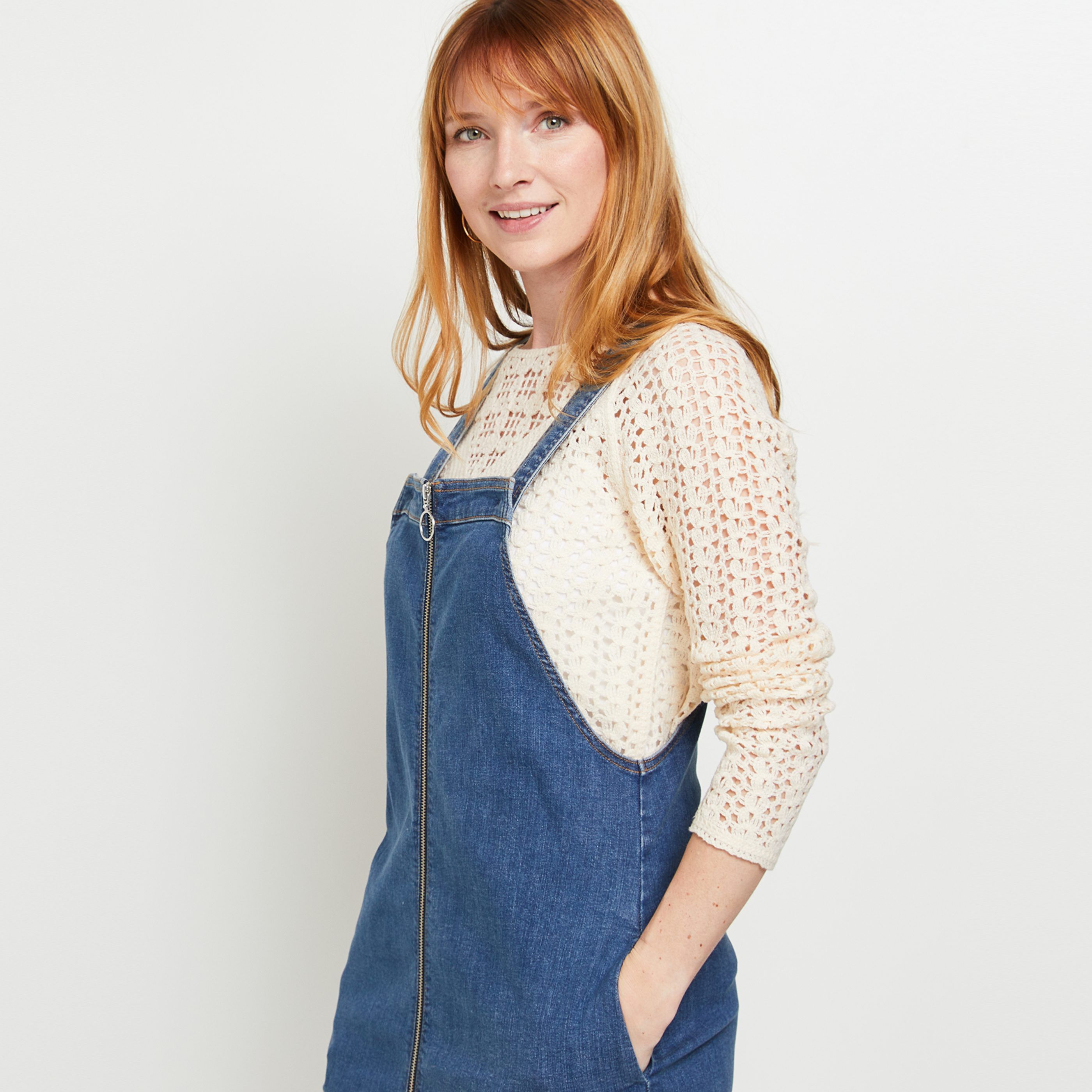 Robe chasuble femme - BLEU
