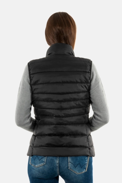 Doudounes only tahoe black zipper dtm+white+diva pink