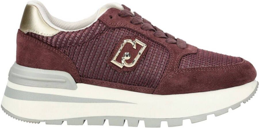 Liu Jo Amazing 25 leren sneakers bordeaux