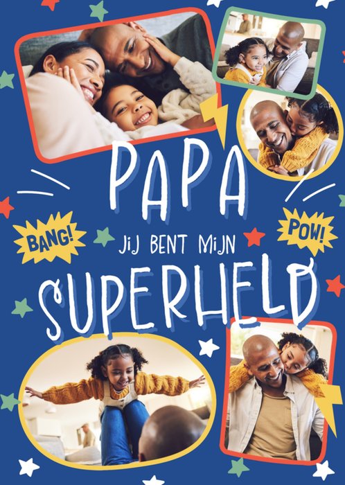 Greetz | Vaderdagkaart | Papa jij bent mijn superheld