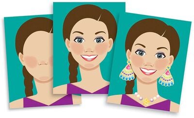 Melissa & Doug Make-a-Face Klistremerkebok